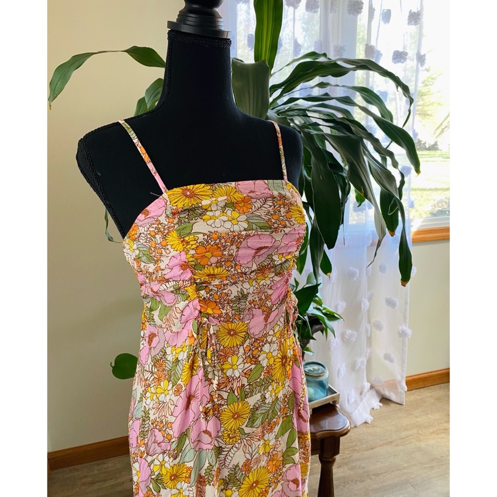 NWT Liberty Love Floral Spaghetti Strap Midi Dress